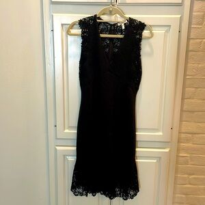 Rebecca Taylor black with lace dress, size 2
